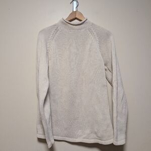 Vintage J.Crew Oar Tag Men’s XS Cotton Mock Neck Sweater – Cream